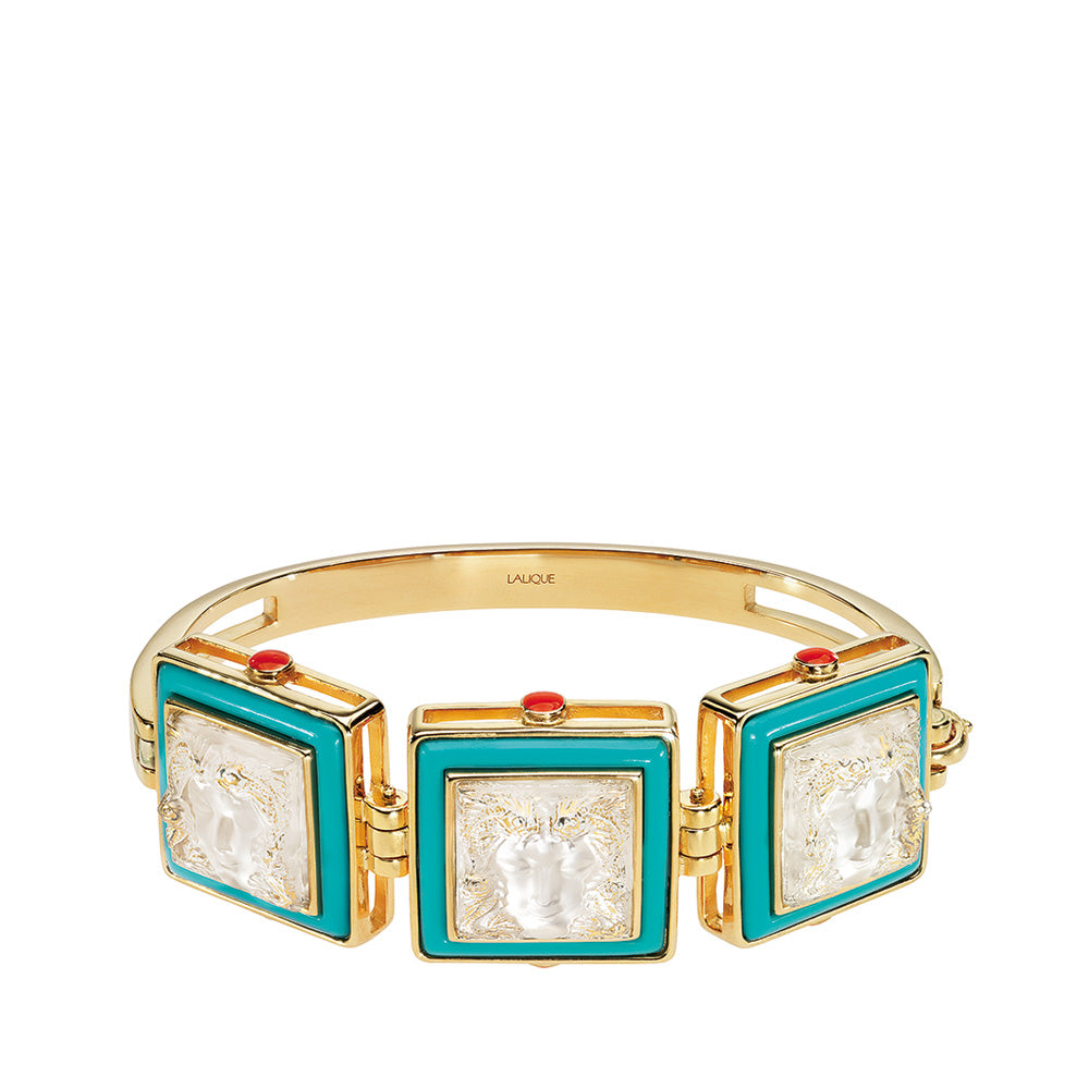 BRACELET ARÉTHUSE - CRISTAL INCOLORE, PLAQUÉ OR JAUNE 18 CARATS