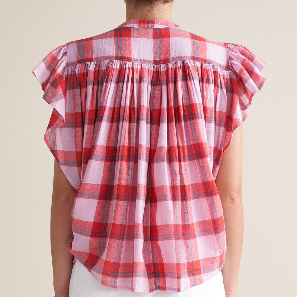 Bellerose - Chemise Chaos - Carreaux rose