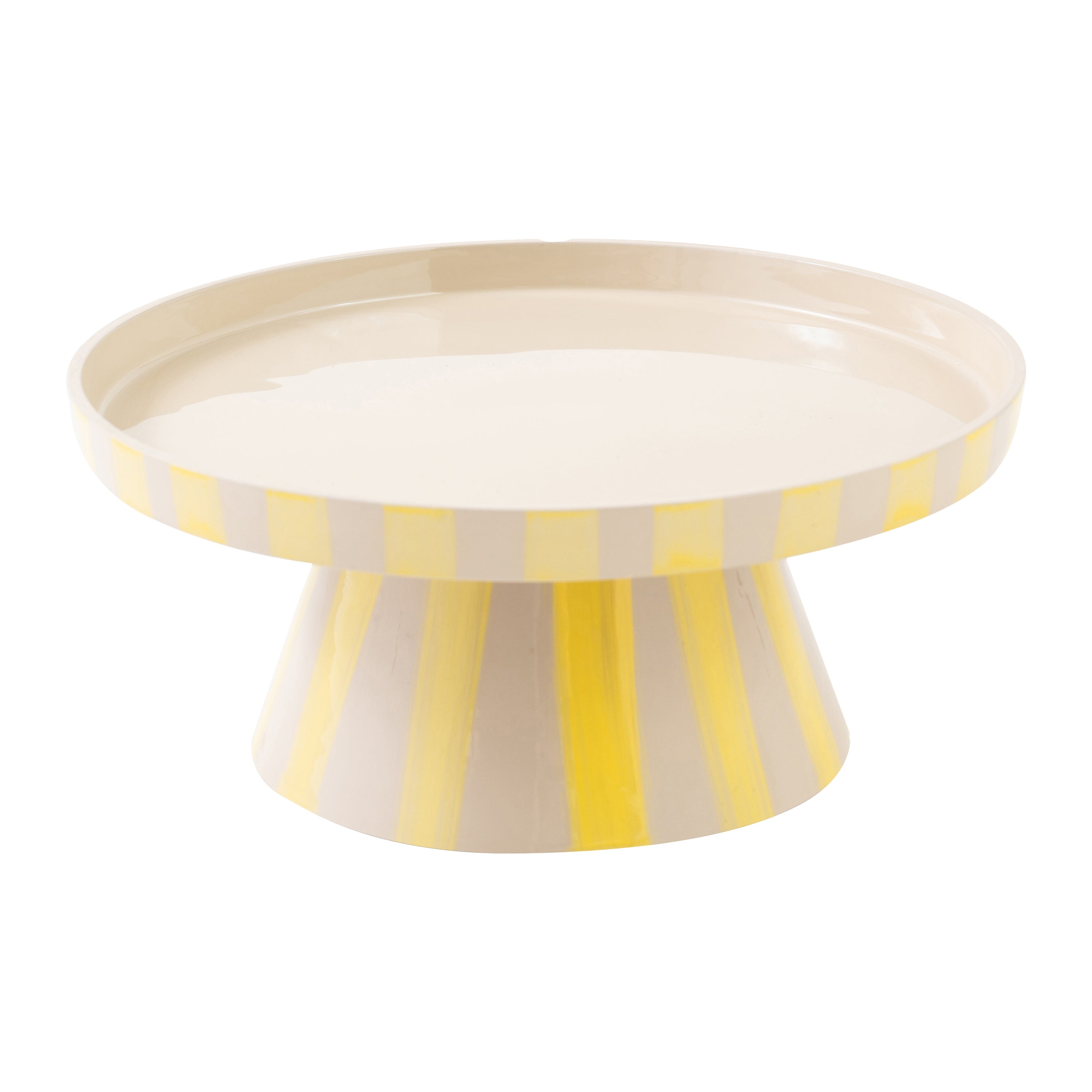 Blokker Arcade Serveerschaal Ø 24 cm - Beige / Popcorn