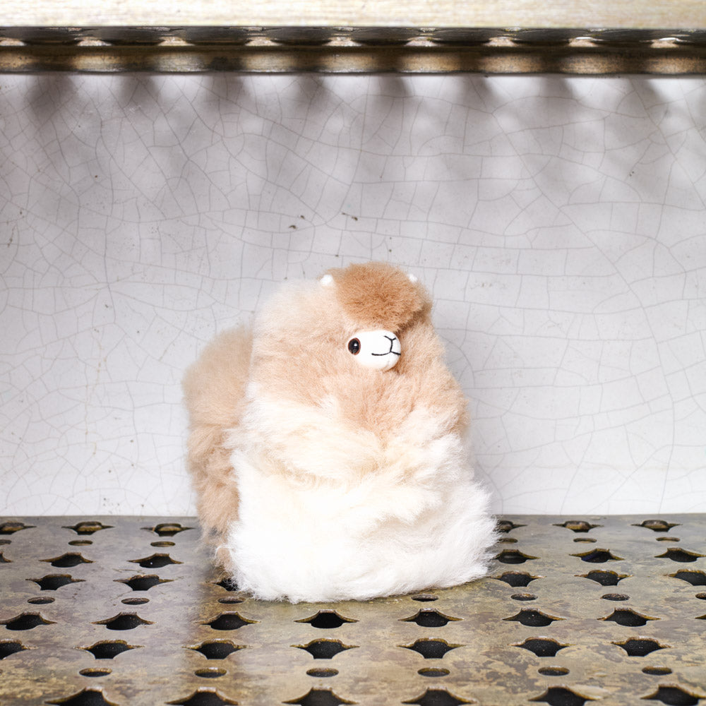 Peluche Lama en alpaga - Noix