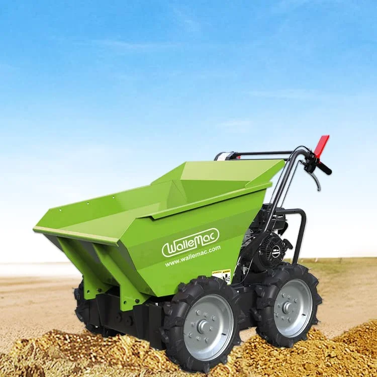 Wallemac WD30W Power Wheelbarrow 660lbs Loading Capacity 212cc 6.5HP Gasoline Engine EPA Recoil Start Motorized Utility Dump Cart Mini Wheelbarrow (B&S Engine) - Image 4