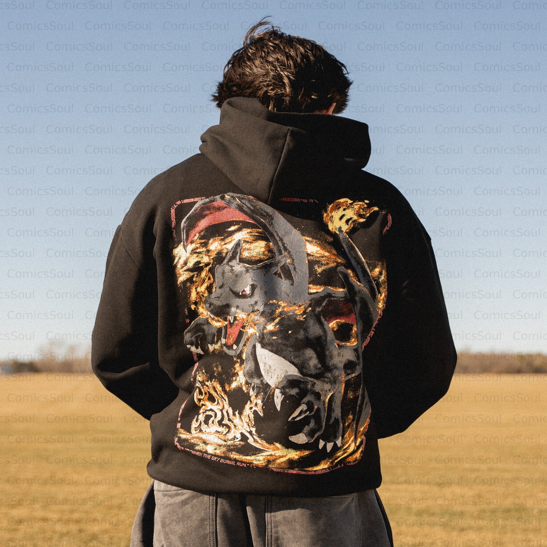 Unisex Anime FLASHFIRE  Streetwear Vintage Hoodie