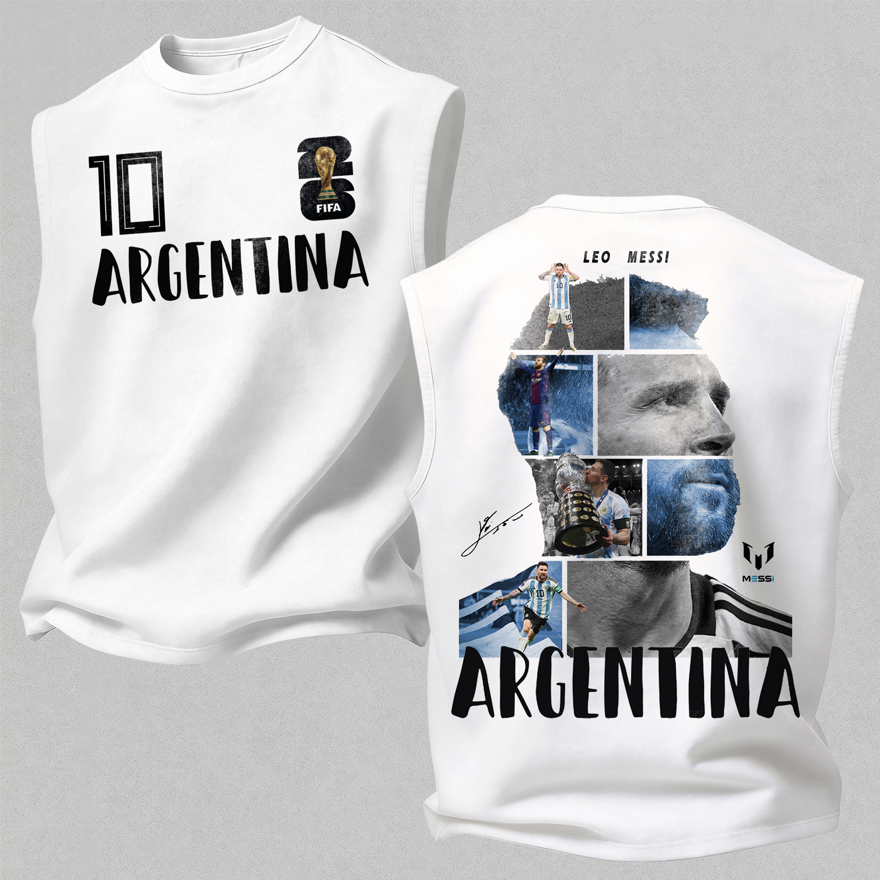 Football Star Collage Art Print Men's Tank