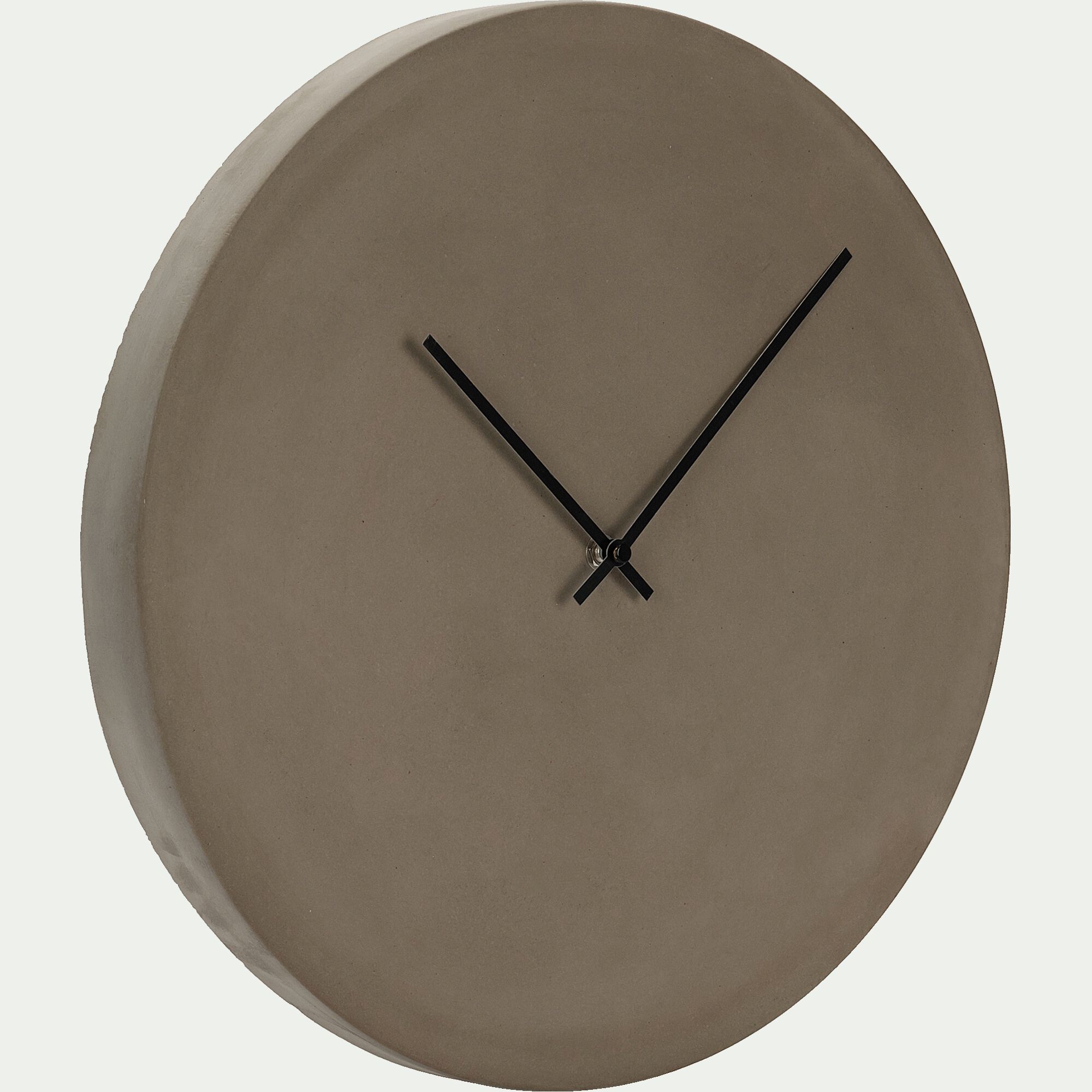 CEMENTO - Horloge en ciment taupe D40cm