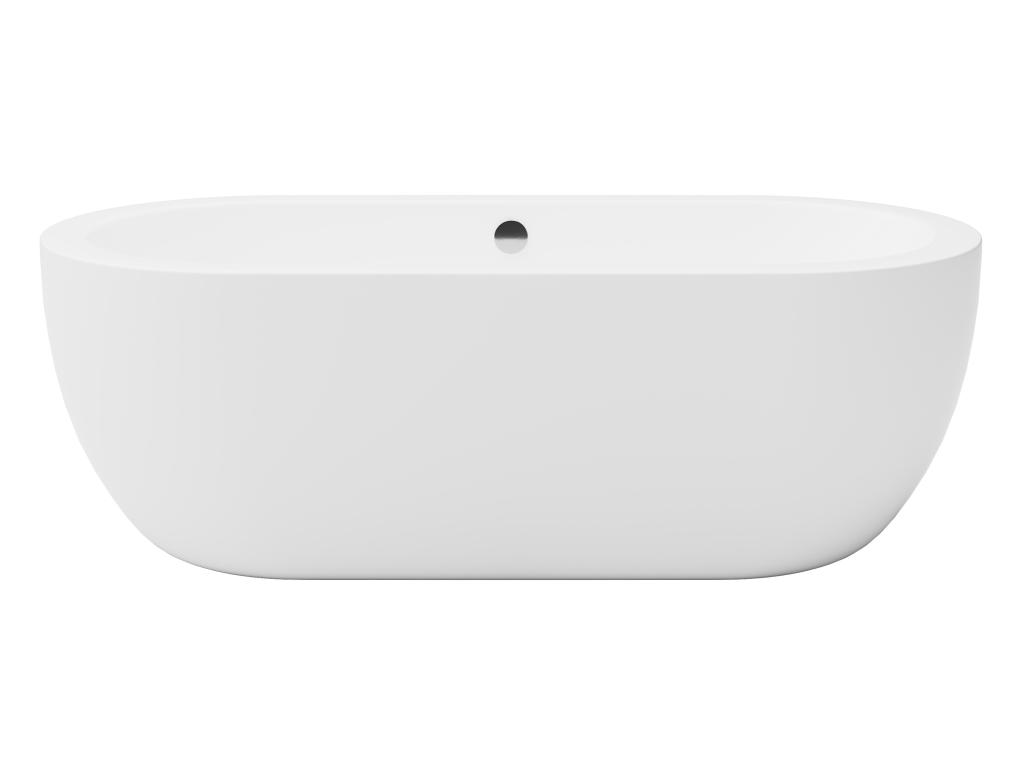 Bañera exenta ovalada - 200 L - 170 x 80 x 58 cm - Blanco - Acrílico - NEPTUNA