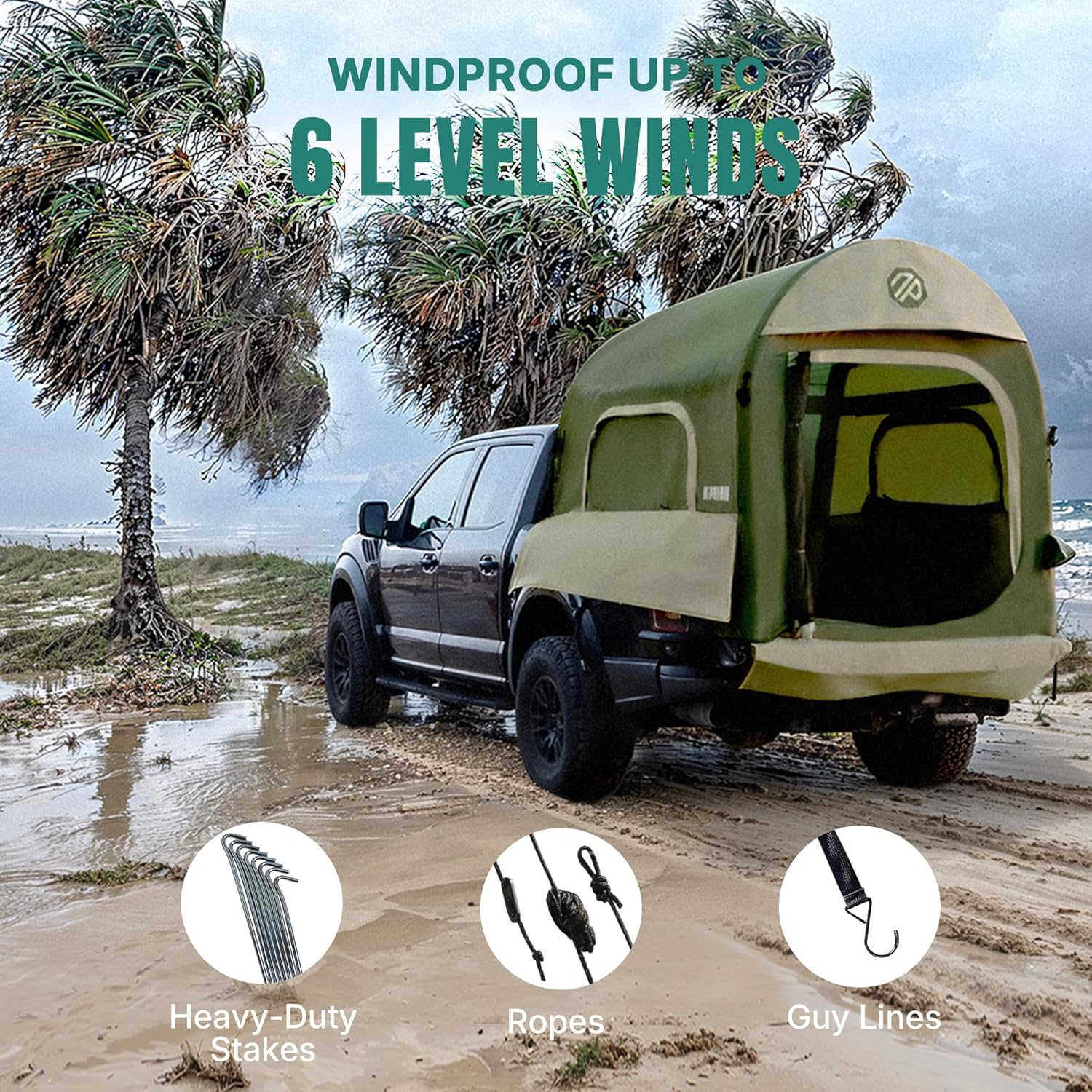 Inflatable Pickup Truck Bed Tent, 3 Person, 5.5ft-8ft - Image 7 Inflatable Pickup Truck Bed Tent, 3 Person, 5.5ft-8ft - Image 7