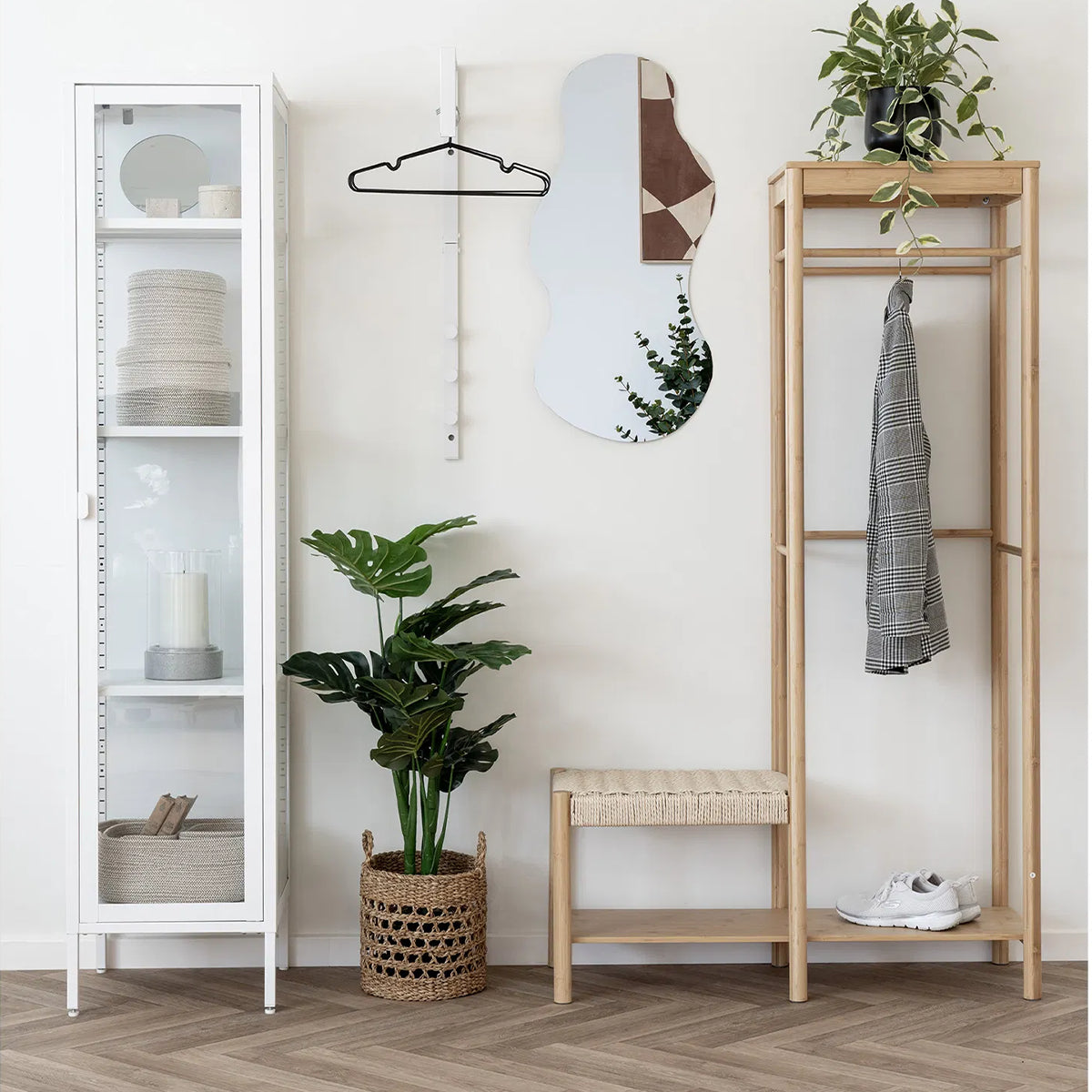 Artichok Gerben Bamboe Kledingrek Naturel - 165 x 95 cm