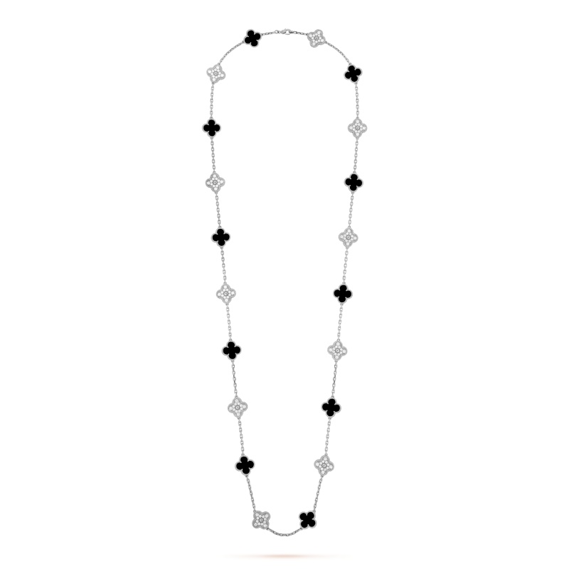 Replicate Vintage Alhambra long necklace, 20 motifs(1:1 replica) - Original Replica Club