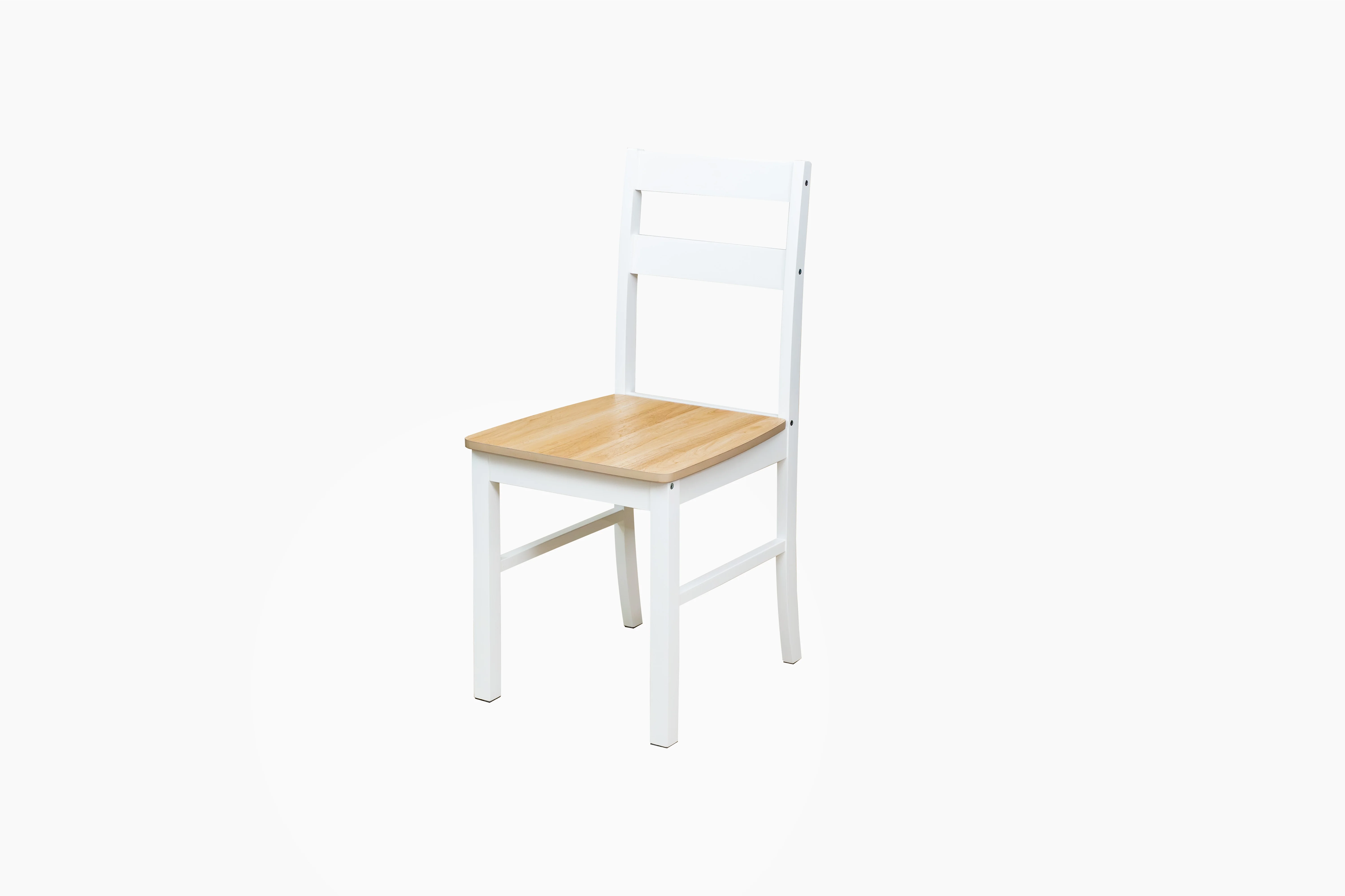 Mainstays 5-Piece Dining Set, 1 Table and 4 Chairs, White, MDF and Rubberwood, Indoor, 46" L x 29" W x 30" H Table - Image 11