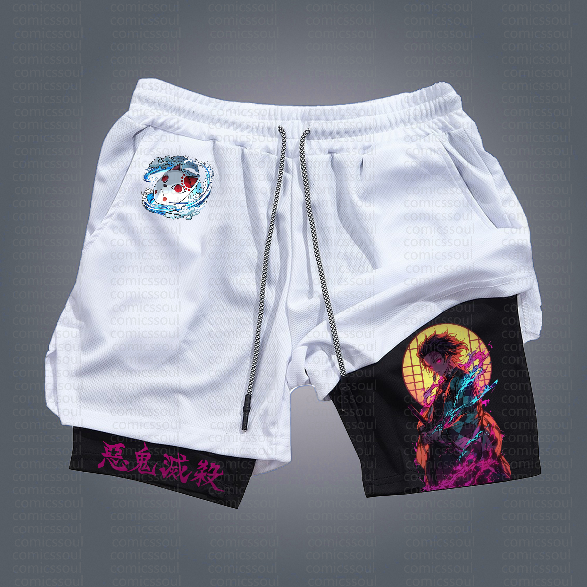Unisex Casual Anime Streetwear Shorts 丨Comicssoul