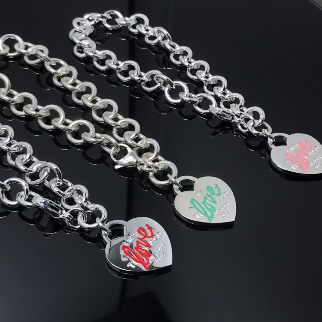 Tiffany Heart Tag Charm Chain Bracelet - Original Replica Club
