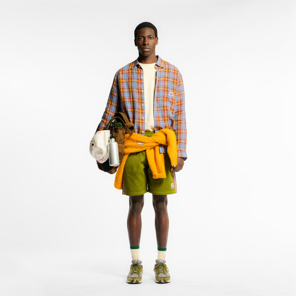 Au Vieux Campeur - Chemise Elmer à Carreaux - Marron Bleu & Jaune