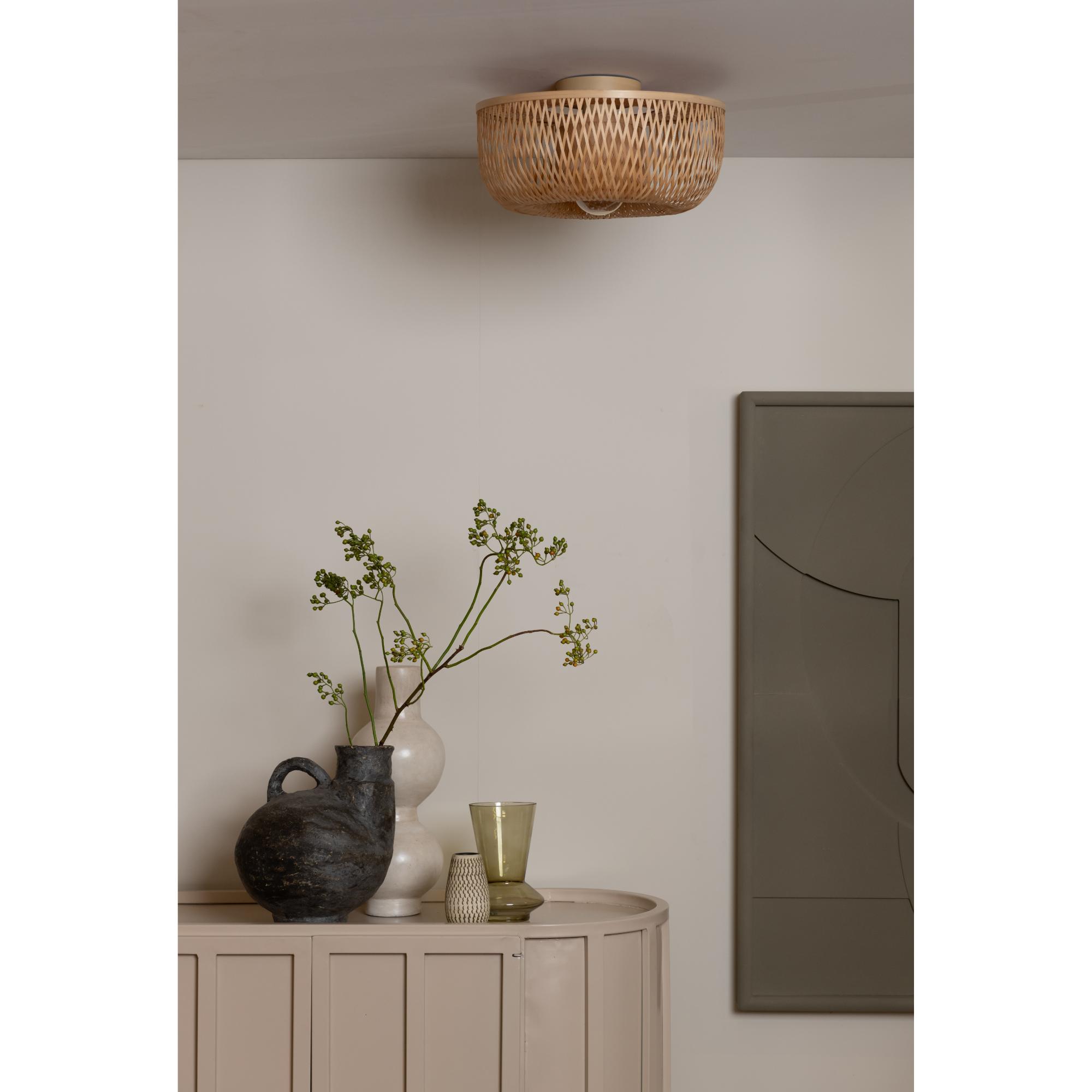 GOOD&MOJO Plafonniere Barbados - Naturel - Ø35cm