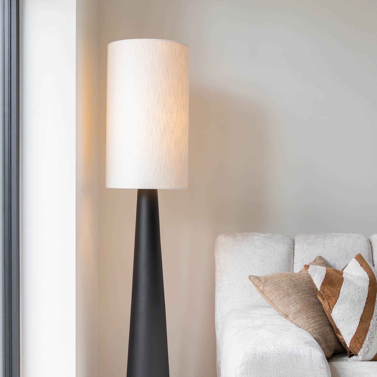 Atmooz Bimisi - Vloerlamp - Staande lamp - Zwart en Wit