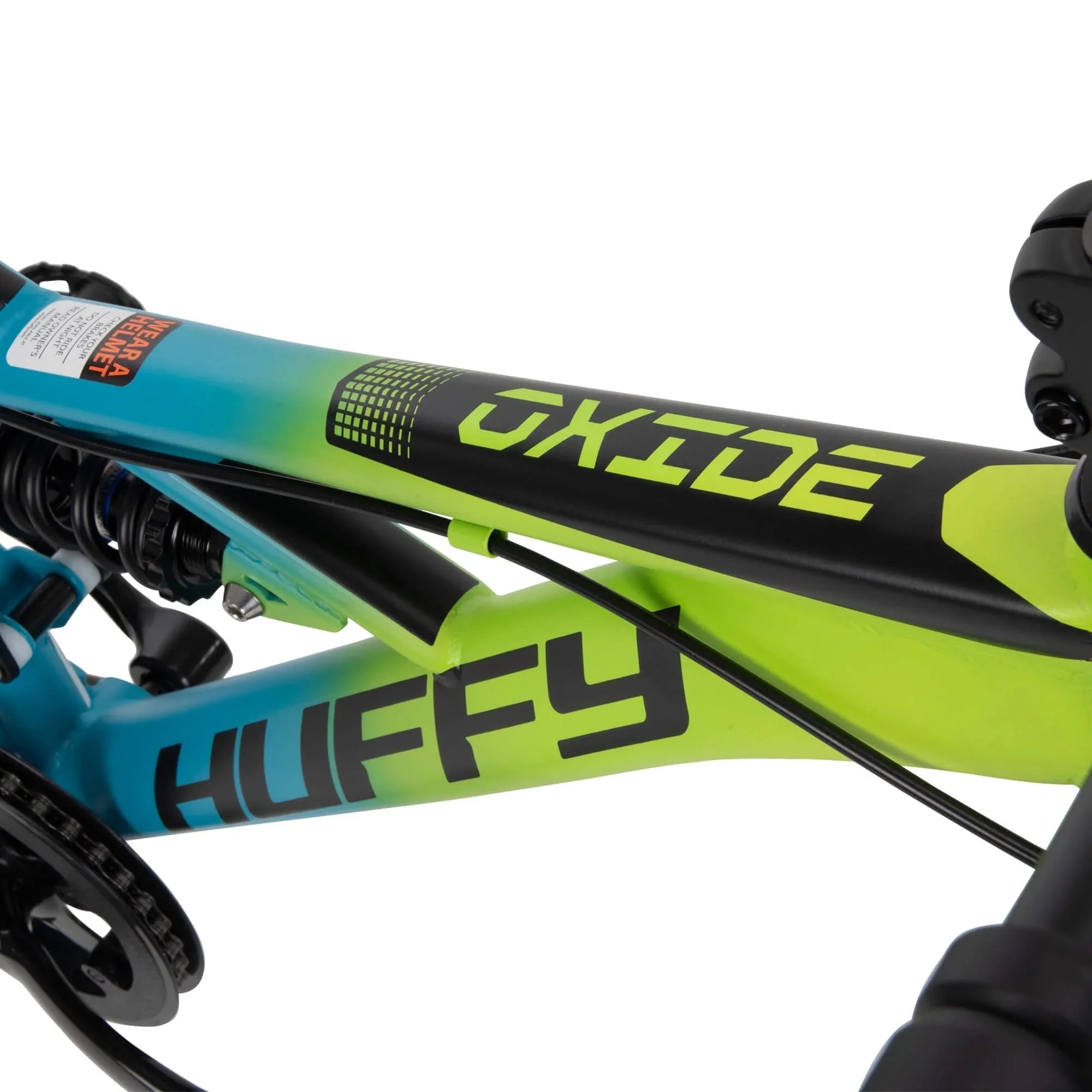 Huffy 20-inch Oxide Boys Mountain Bike, Lime / Blue - Image 7 Huffy 20-inch Oxide Boys Mountain Bike, Lime / Blue - Image 7