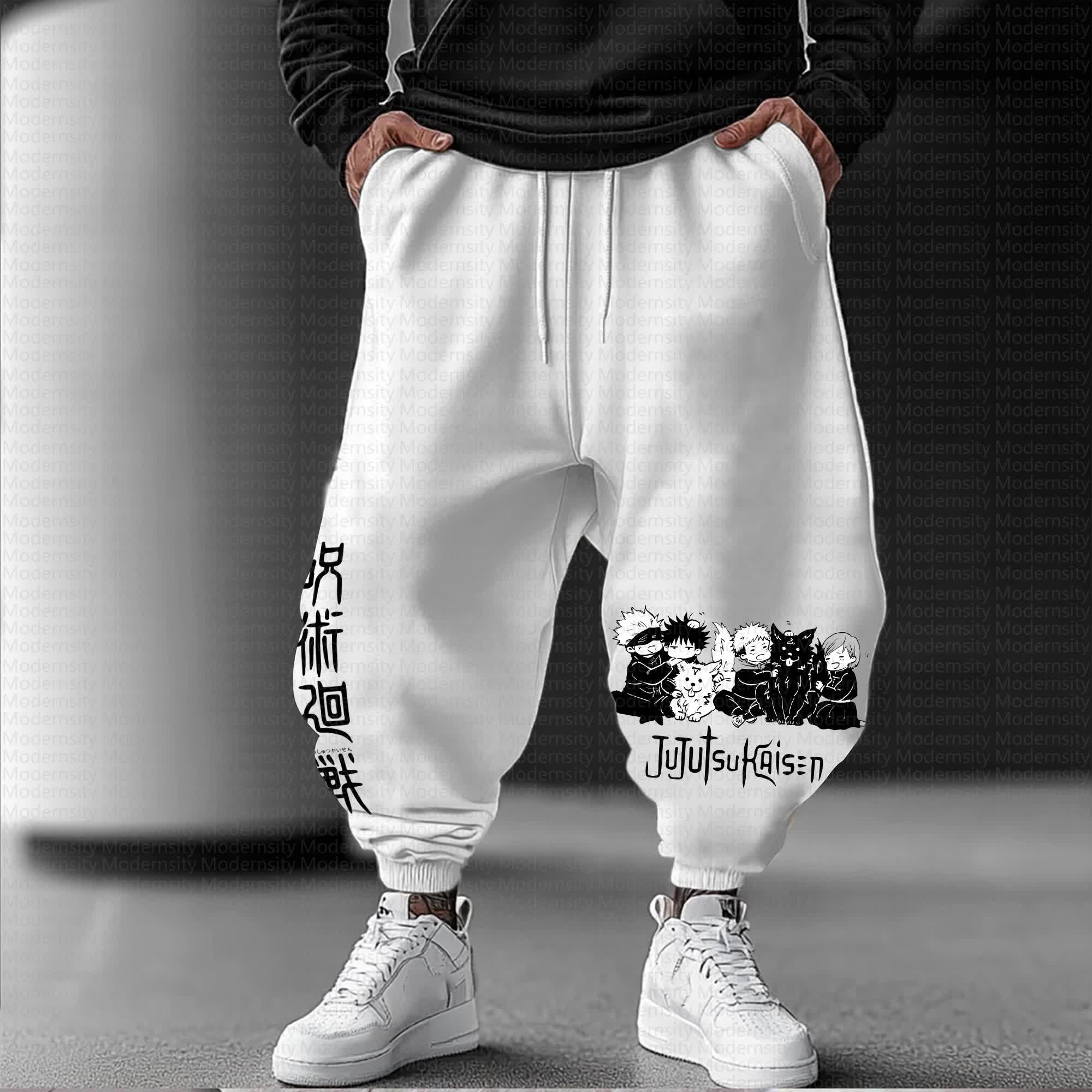 Unisex Anime Inspired Vintage Pants丨Comicssoul