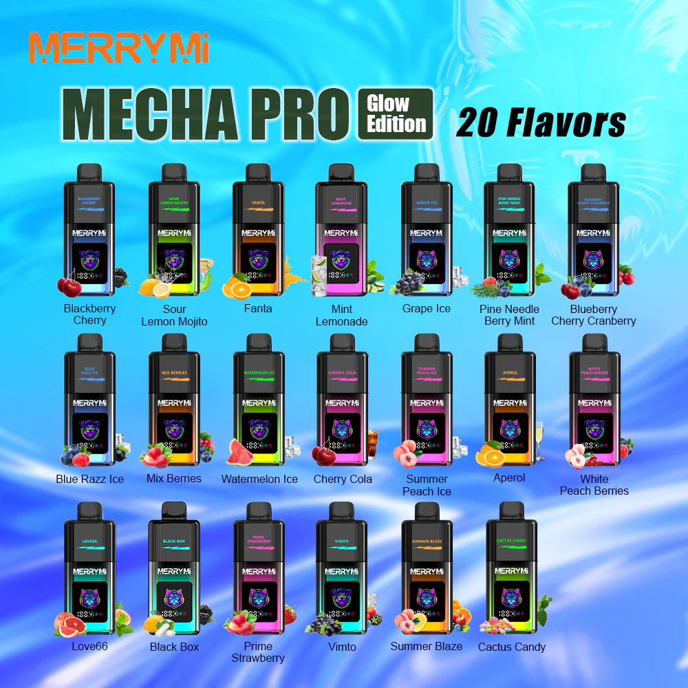 MerryMi Mecha Pro 20K cigarette électronique jetable rechargeable (toutes les saveurs)