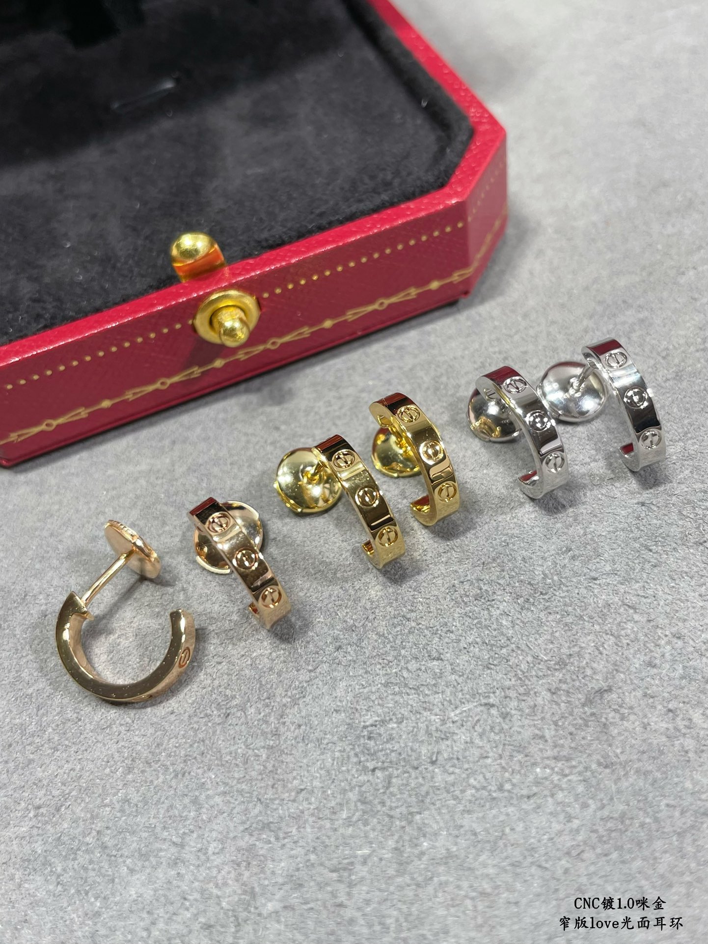 Cartier LOVE Half Hoop Earrings - Original Replica Club