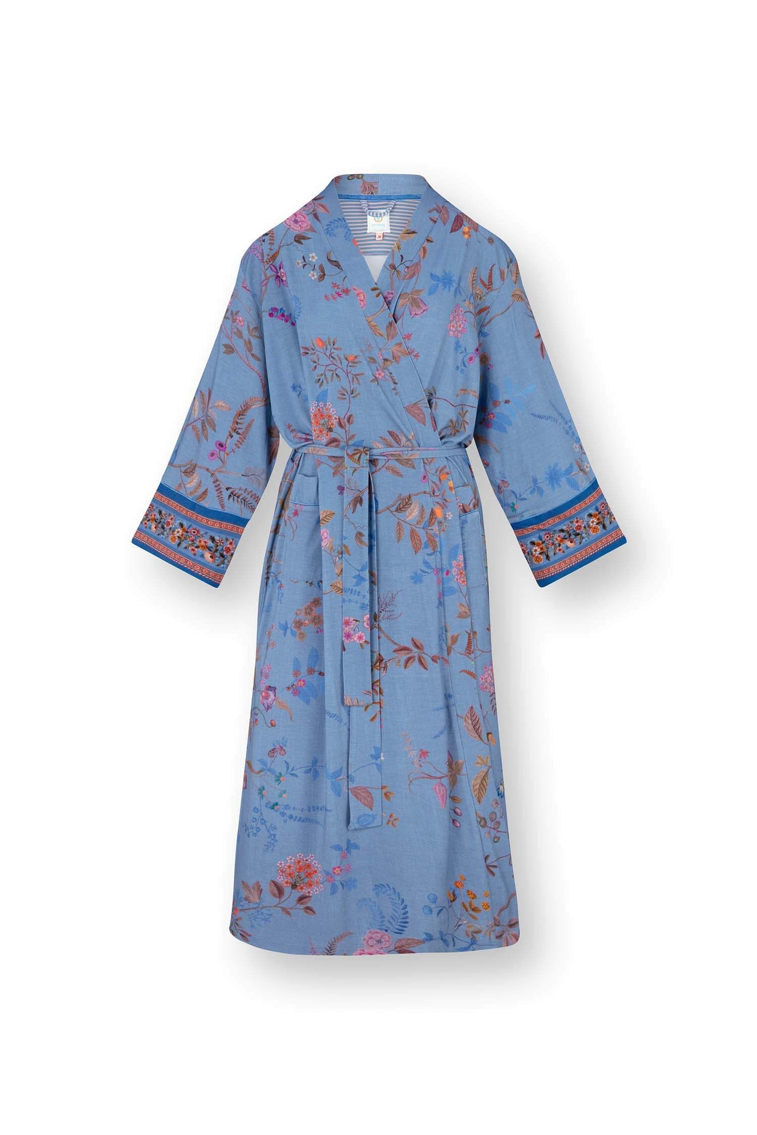Noa Kimono Bodhi Flower Blue