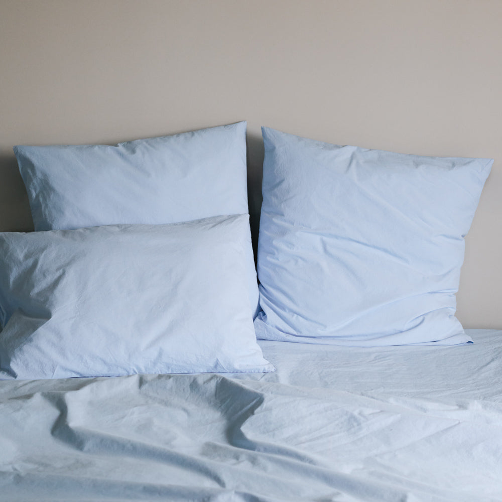Taie d'oreiller en percale de coton - Bleuet