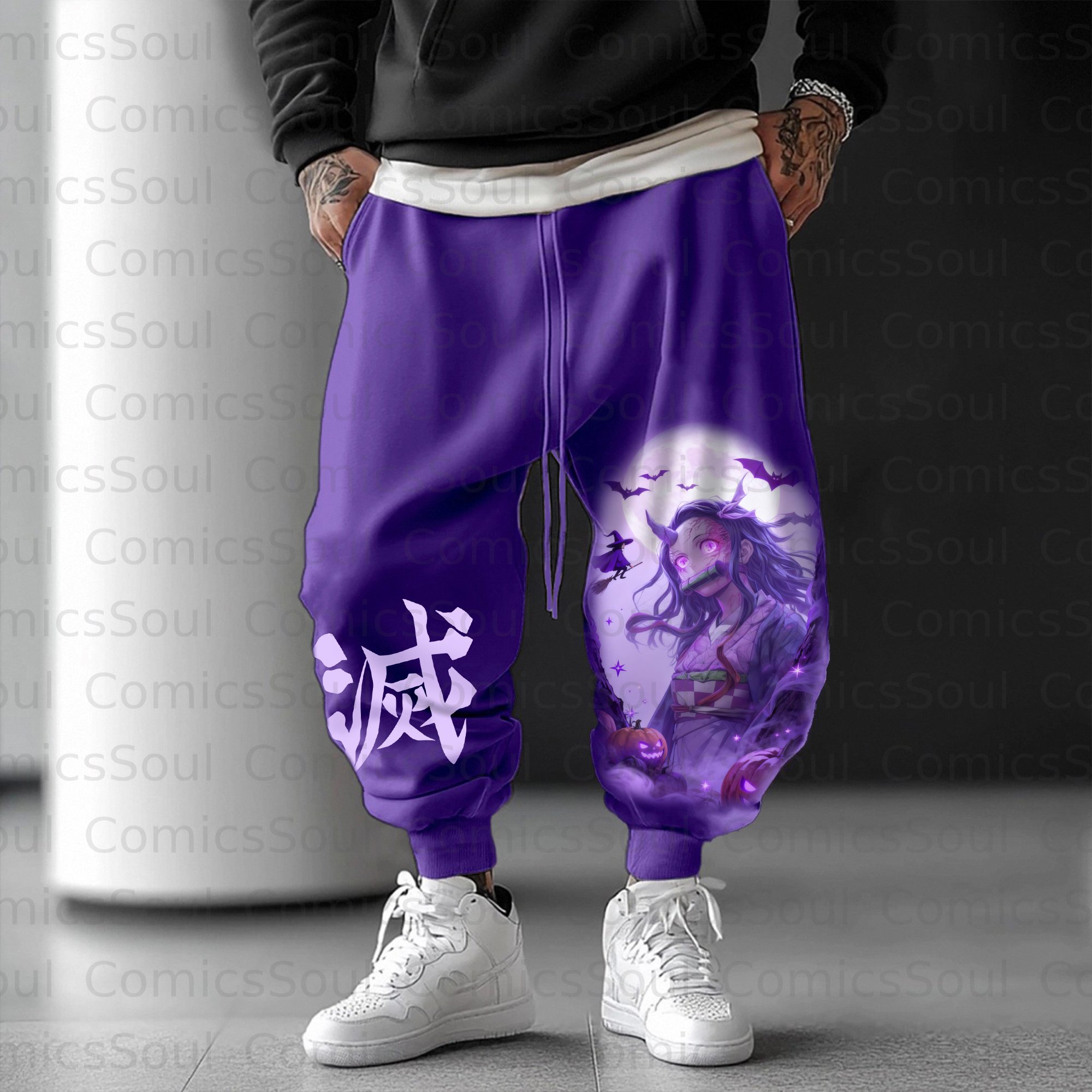 Unisex Halloween Anime Inspired Vintage Pants