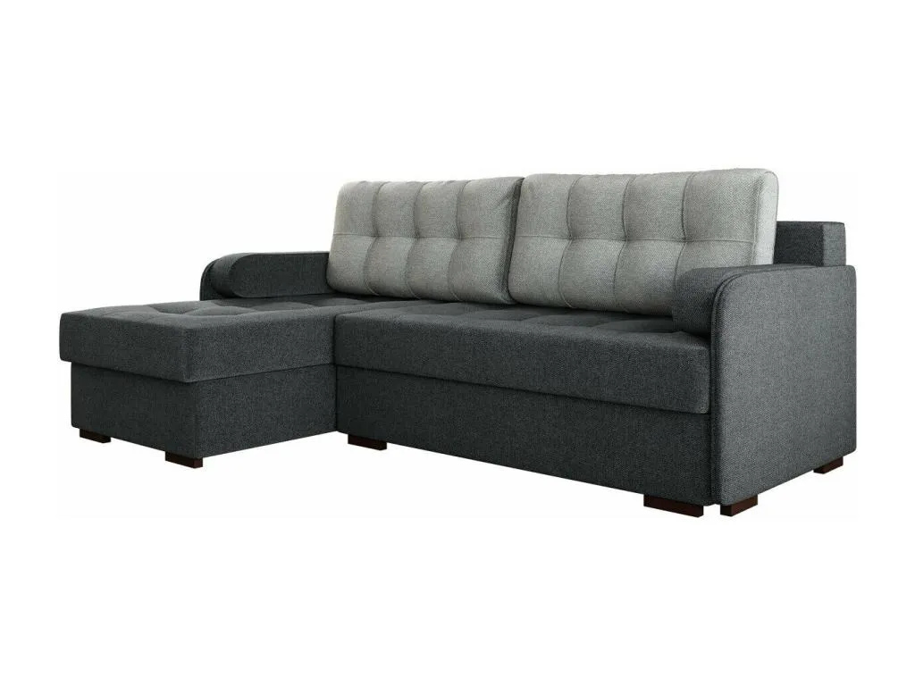 Sofá rinconero Decocasaes 123 Gris Función de descanso Caja de ropa de cama 210x145cm 44582dcuw