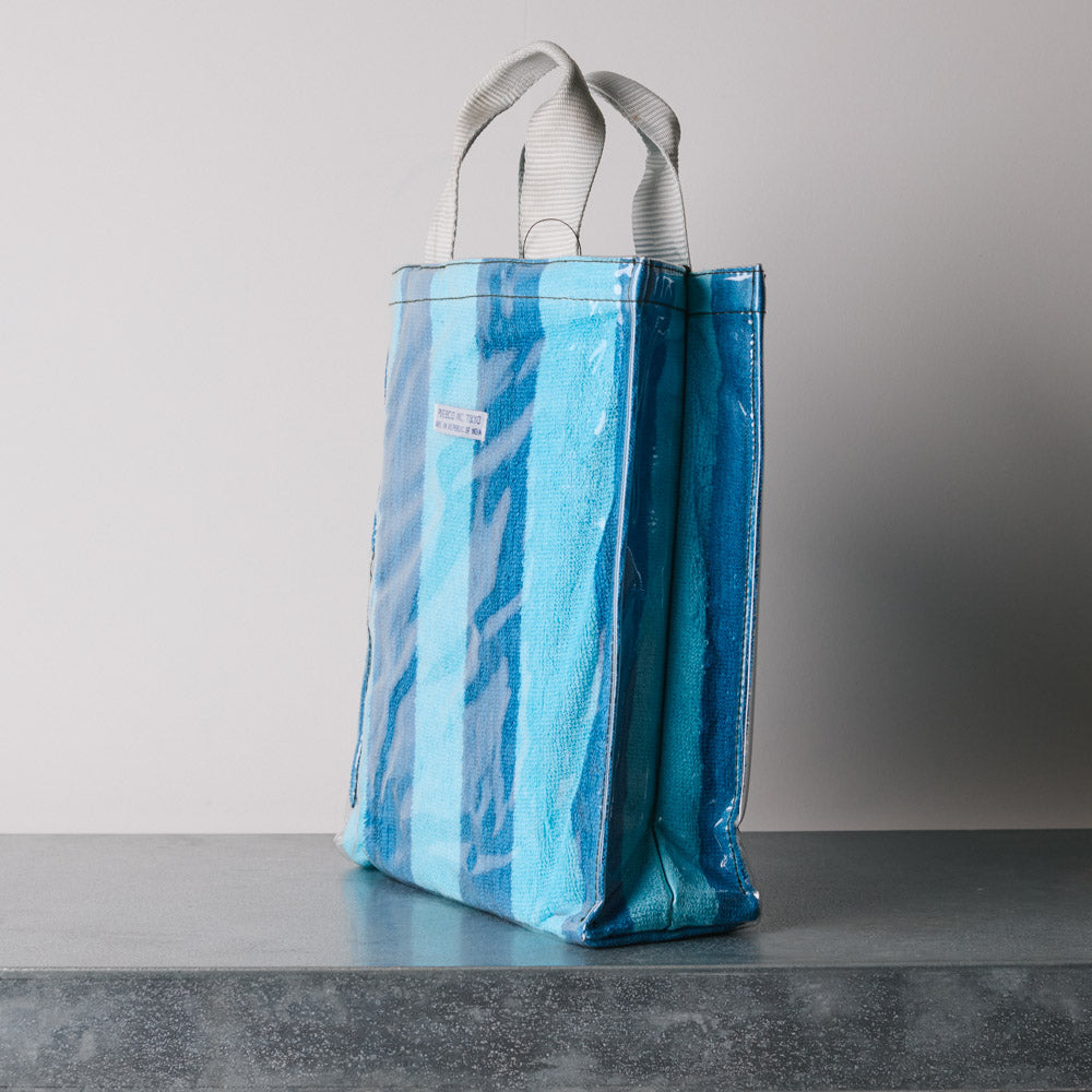 Sac éponge - Rayures Bleu