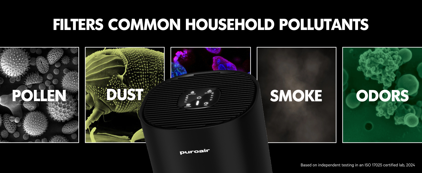 Air purifiers for home, PuroAir room air purifier filters pollen, dust, smoke, odors; HEPA filters.