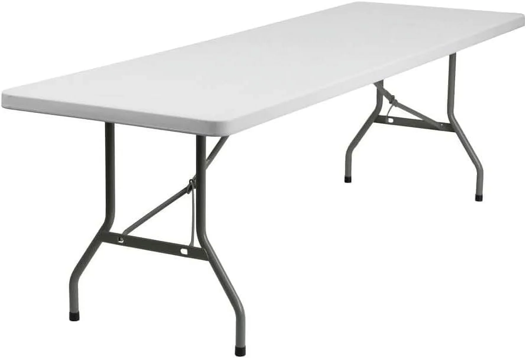 Amazing for less 8ft Folding Table White Plastic Portable Long Foldable Tables Indoor Outdoor Party Picnic Camping Fold Table 8 Foot (4ft, 6ft, 8ft) - Image 10