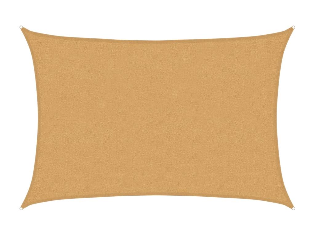 Vela de sombra 160 g/m² rectangular arena 2x3 m HDPE