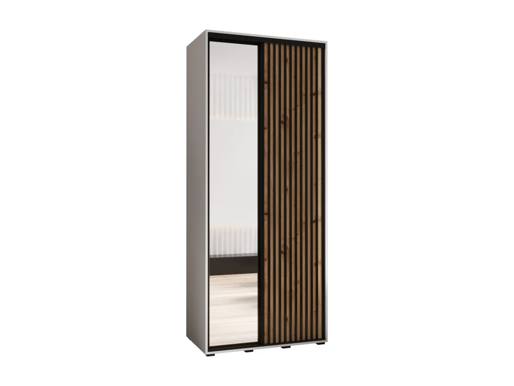 Armario Casahandy 2 con puertas correderas 205,2x110x60 cm 2 puertas blanco artisan