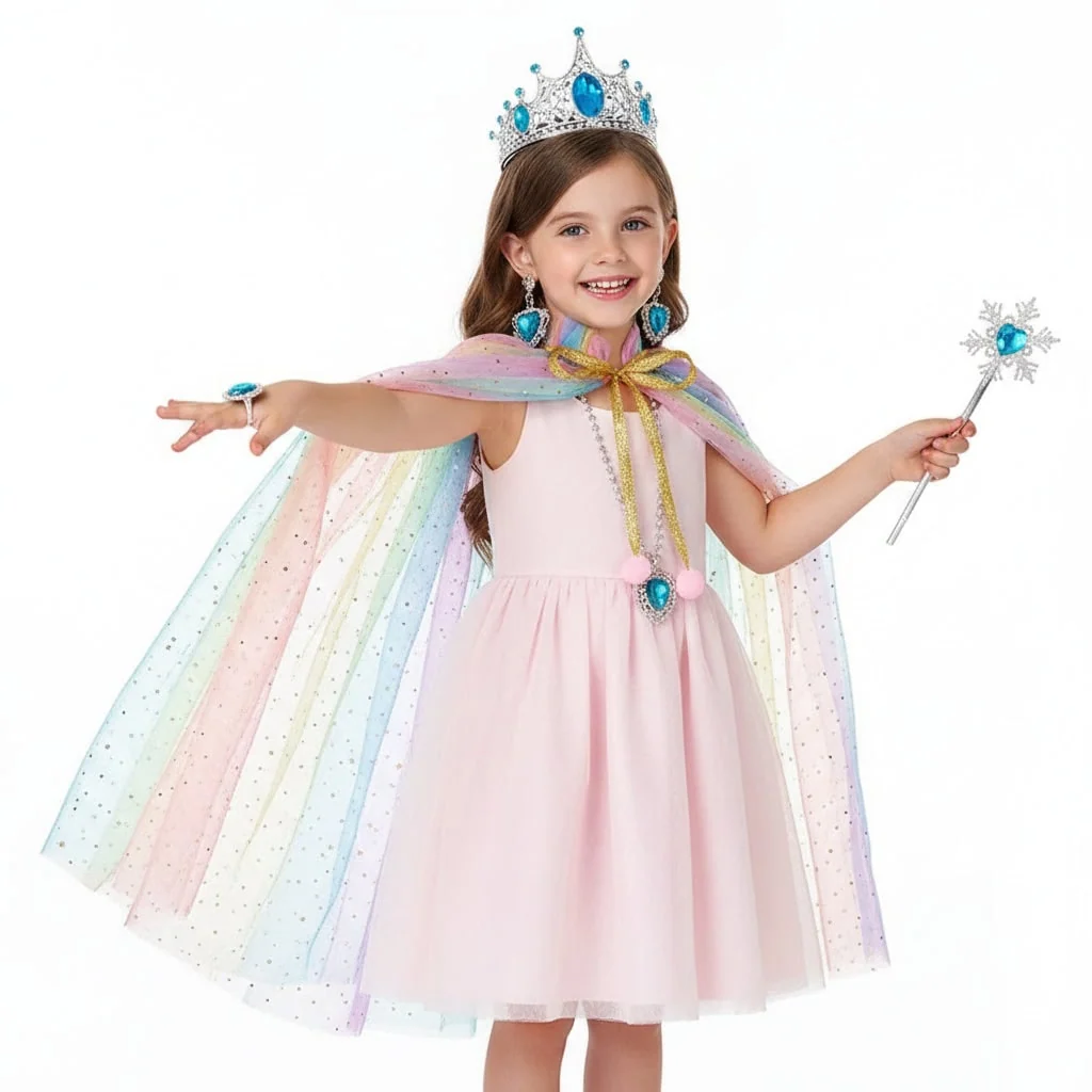 Halloween Costumes Girls Princess Cape Accessory Set Halloween Costumes Girls Princess Cape Accessory Set