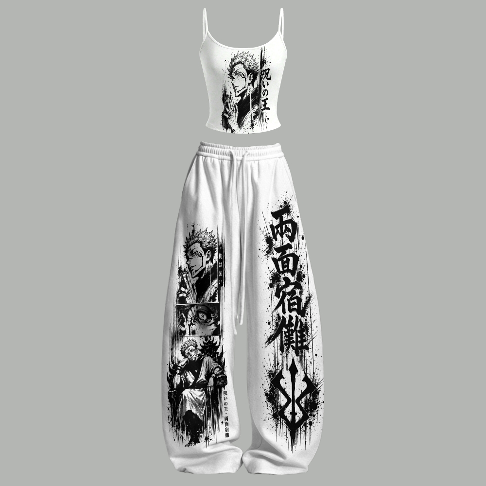 Jujutsu Kaisen Top & Elasticated Trousers Two-Piece Set