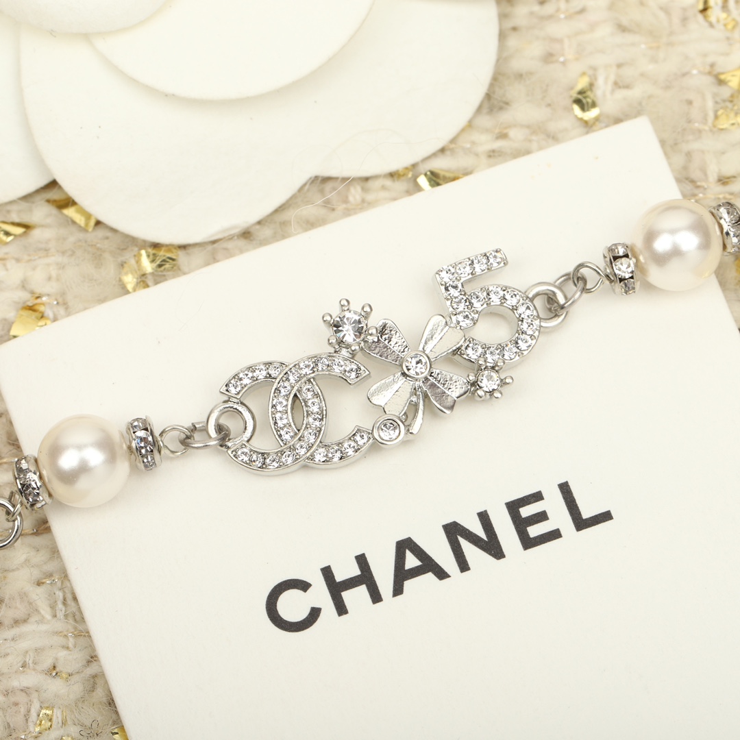 Chanel NO.5 Clover Silver Bracelet - Original Replica Club