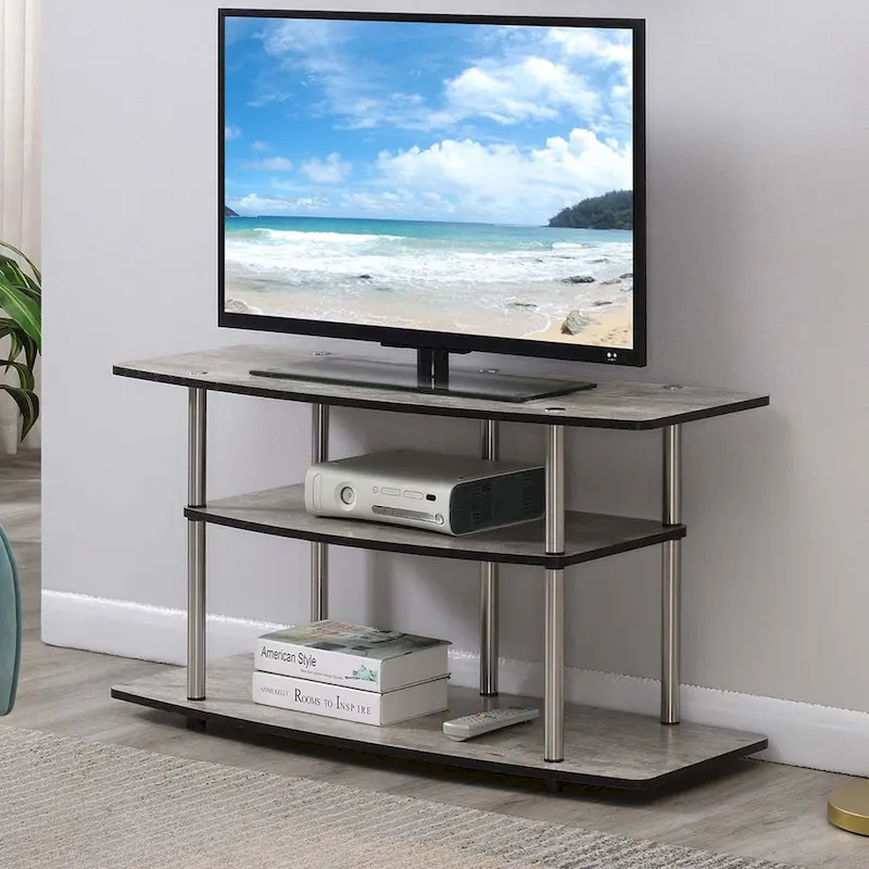 Convenience Concepts Designs2Go Tool-Free 3-Tier Wide TV Stand
