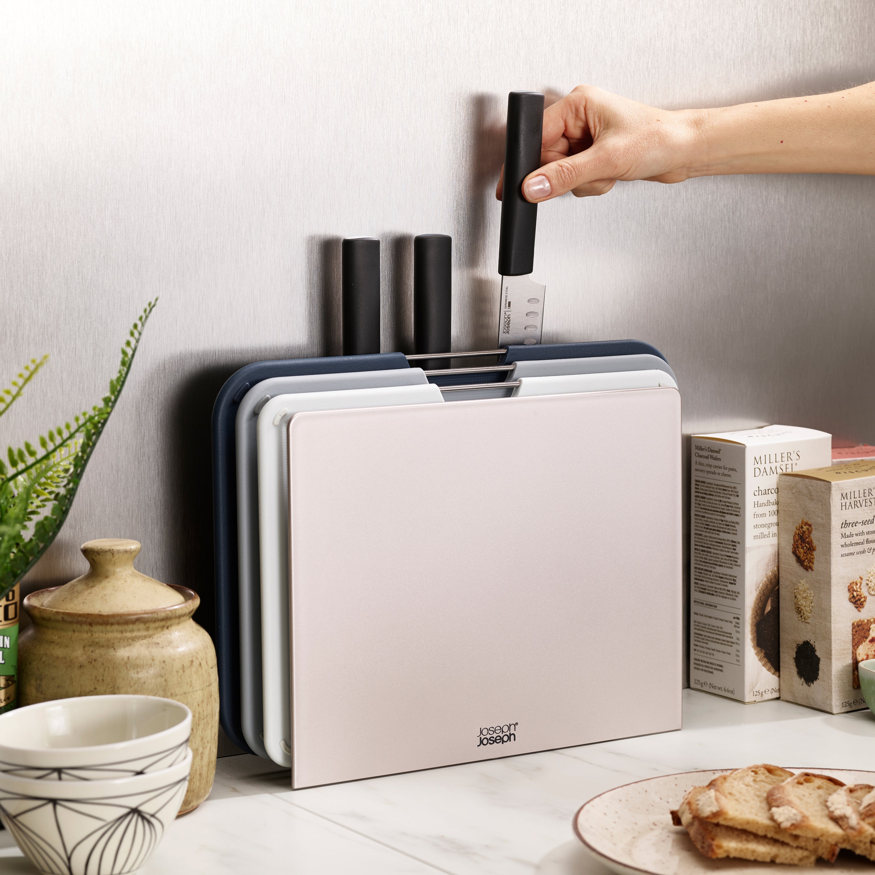 Joseph Joseph Nest Snijplanken & Messenset - Set van 6