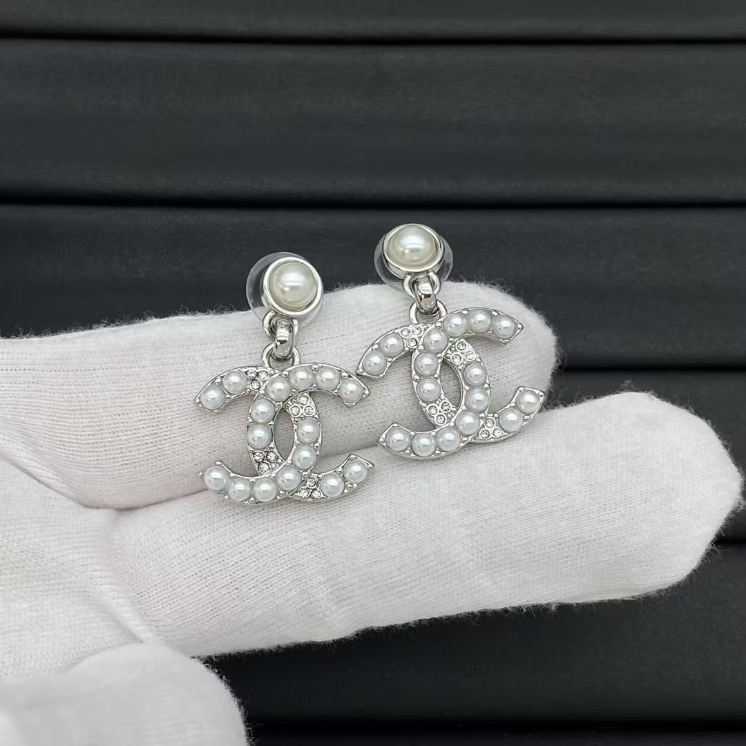 Chanel Pearl Double C Earrings - Original Replica Club
