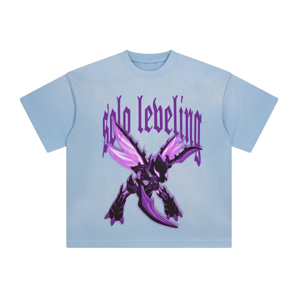 Unisex Anime Inspired Washed  Vintage T-Shirt