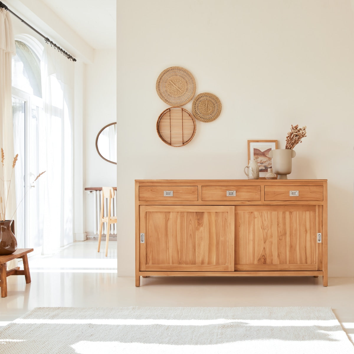 Tikamoon - Coffee Tek - Massief teakhouten dressoir 180 cm