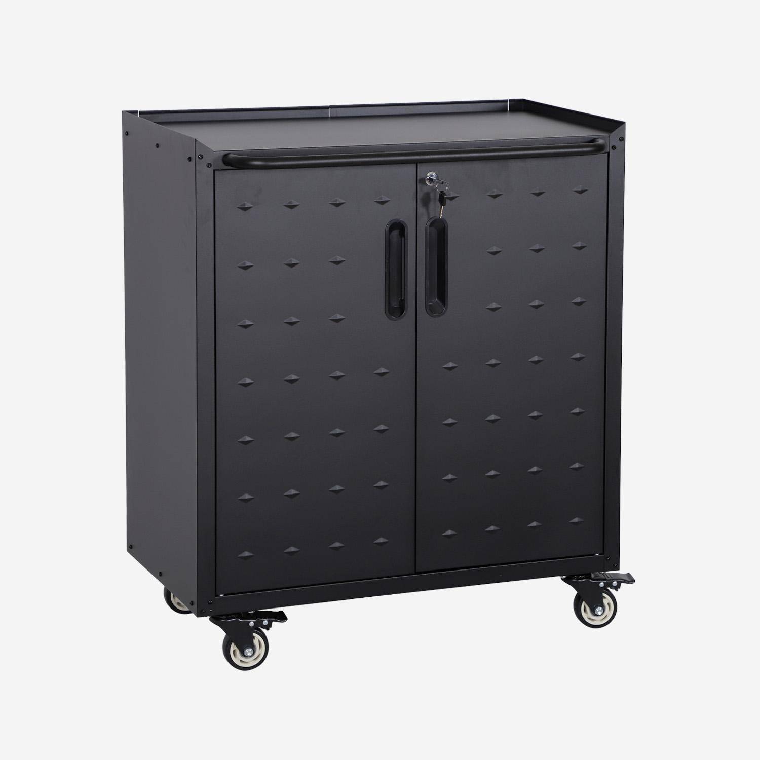 Bobby - Mueble bajo de almacenamiento para garaje, 2 puertas