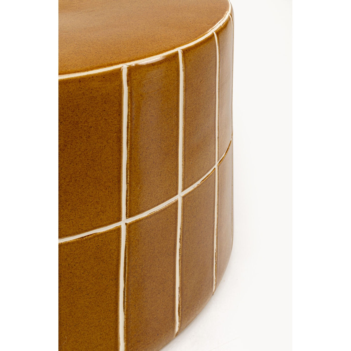 Bijzettafel Bliss Tile Ø42cm bruin Kare Design
