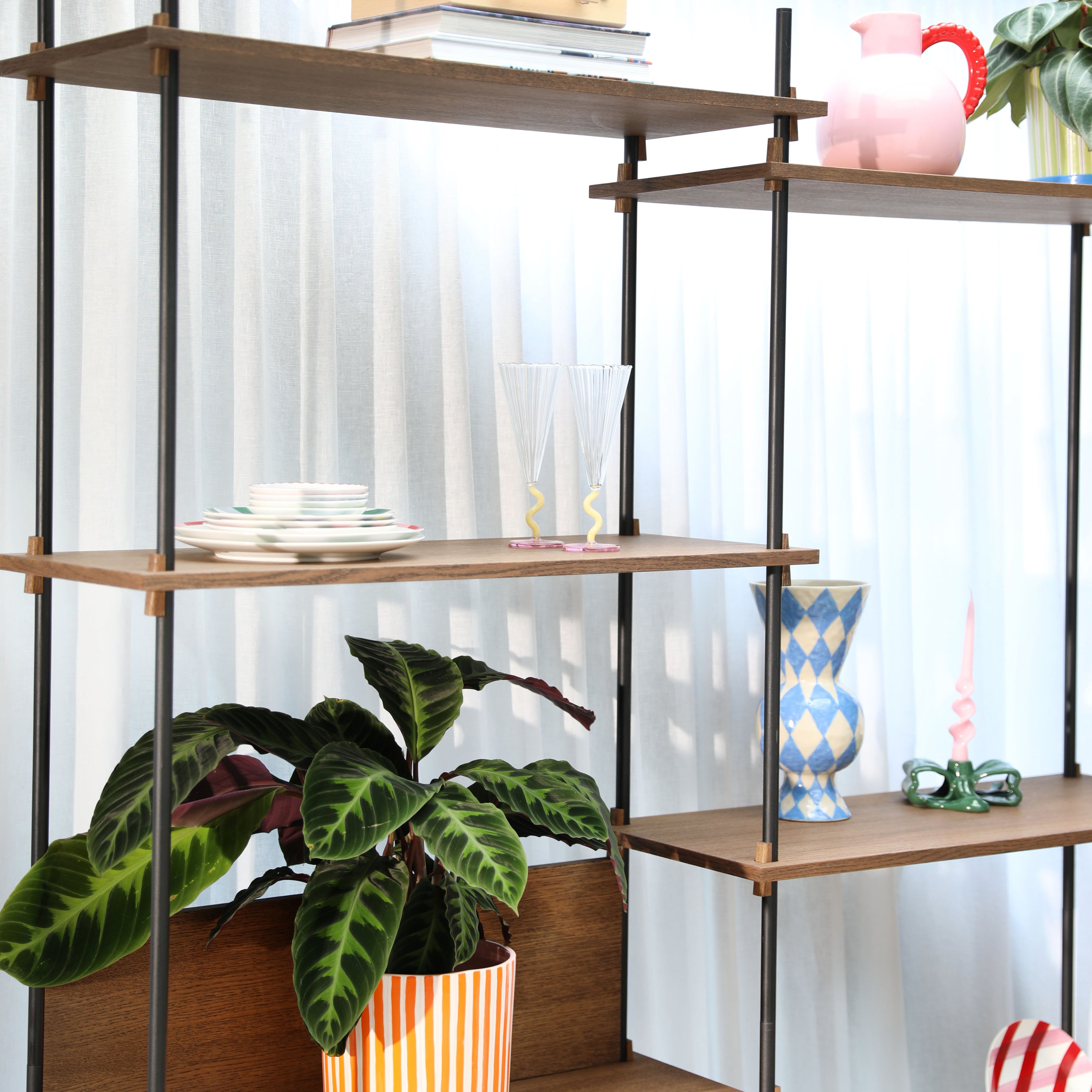 &k amsterdam Plaid Botervloot - Roze