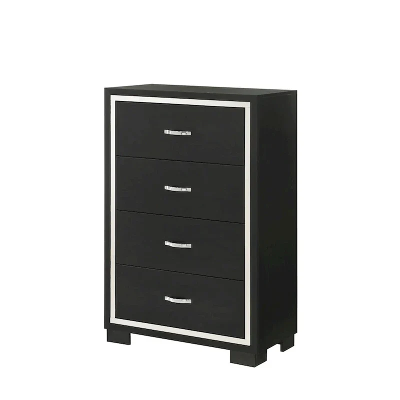 Pedro 6-Piece Black Velvet Upholstered Bedroom Collection