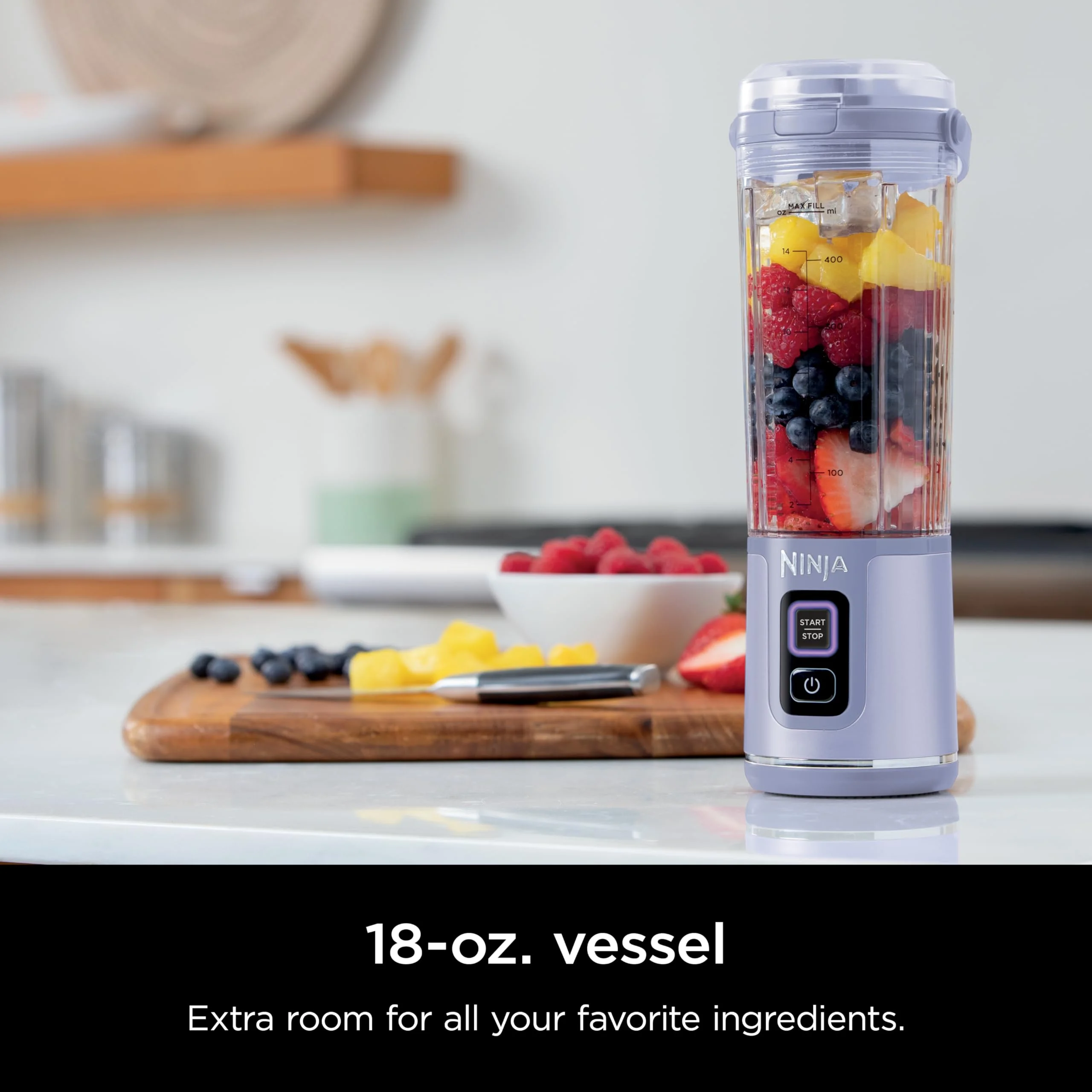 Ninja Blast Portable Blender, Cordless, 18oz. Vessel, Personal Blender for Shakes & Smoothies, BPA Free, Leakproof Lid & Sip Spout, USB-C Rechargeable, Dishwasher Safe Parts, Metallic Purple, - Image 122