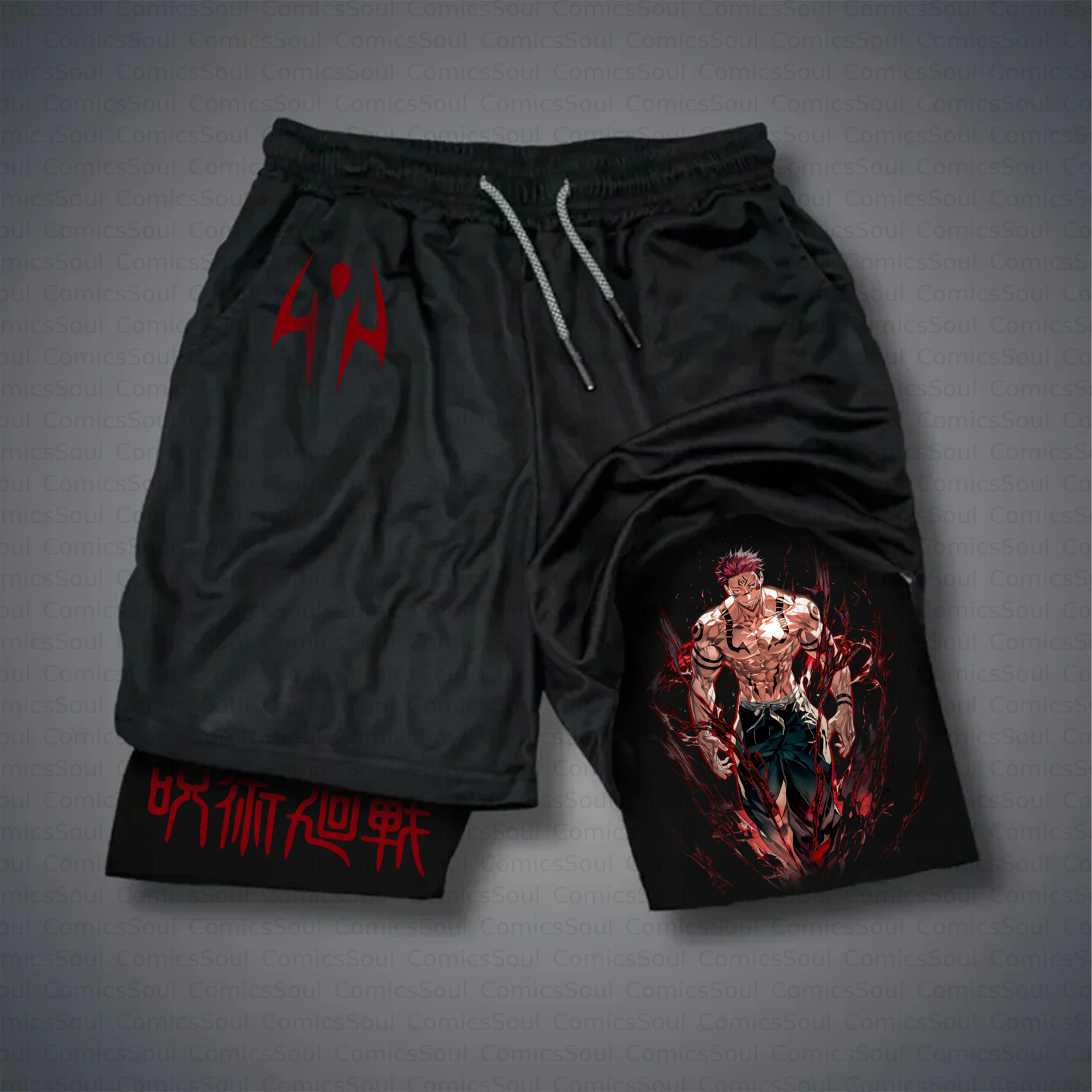 Unisex Casual Anime Style Shorts