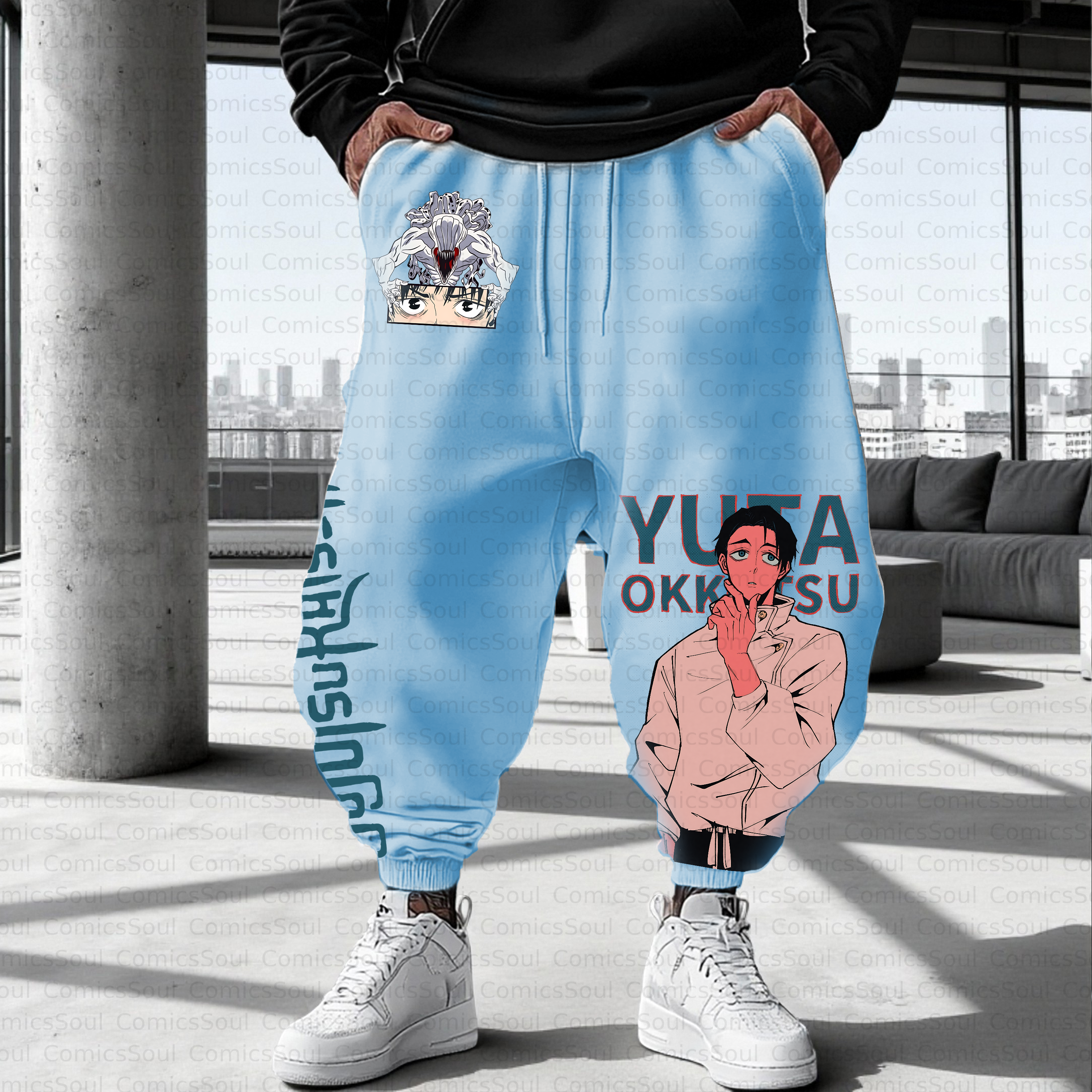 Unisex Casual Anime Streetwear Pant