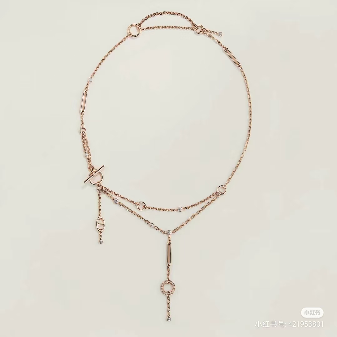 Hermes Drop Pendant Y Necklace - Original Replica Club