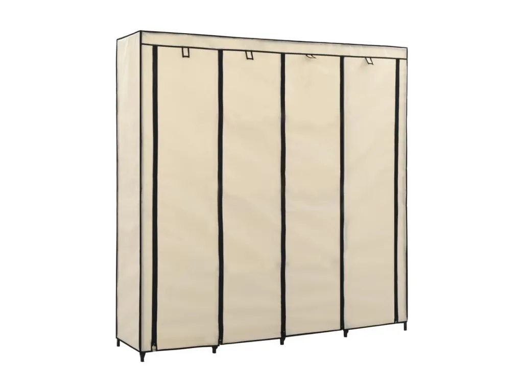 Armario con 4 compartimentos Crema 175x45x170 cm 60140IKQO