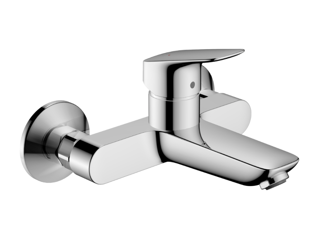 Laocacasas Logis Mezclador de lavabo de pared sin extraíble ni desagüe cromado