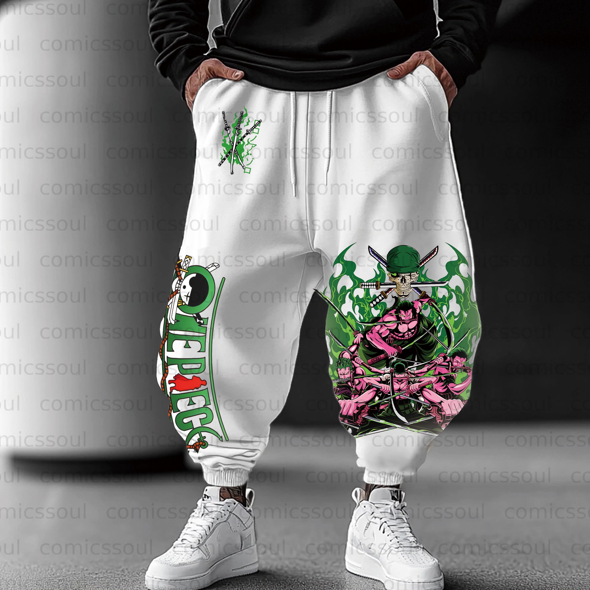 Unisex Anime Inspired Vintage Pants